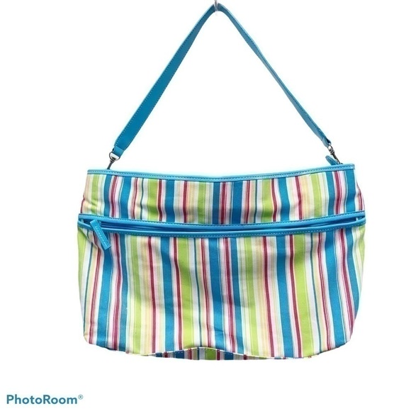 sonoma Cabana Stripe 3 Piece Canvas Bag Set NWOT - Picture 2 of 14